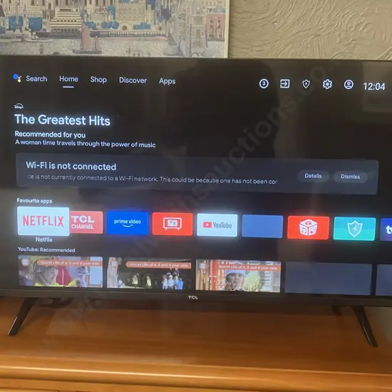 TCL 32S615 32" HD Android Tv With Remote