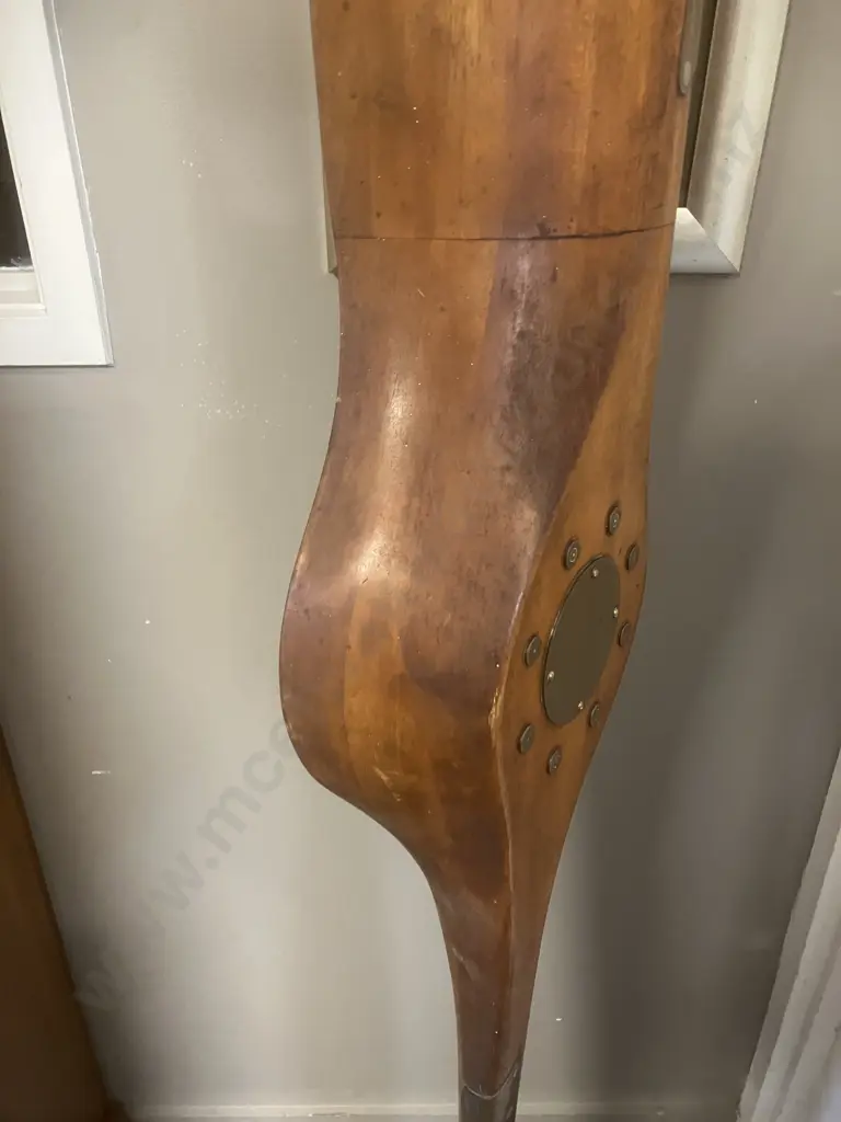 Vintage Wooden Aeroplane Propeller. L192.5cm Image 1++