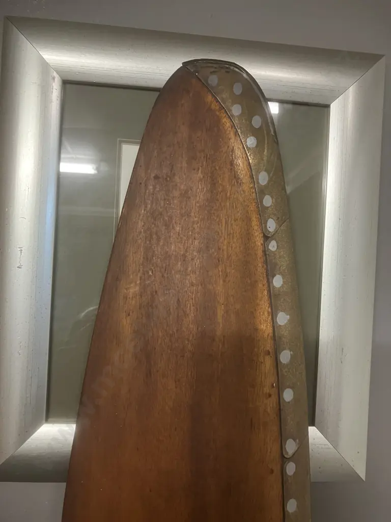 Vintage Wooden Aeroplane Propeller. L192.5cm Image 1++