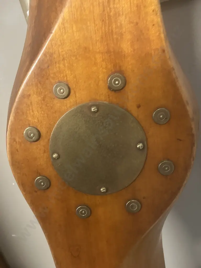 Vintage Wooden Aeroplane Propeller. L192.5cm Image 1++