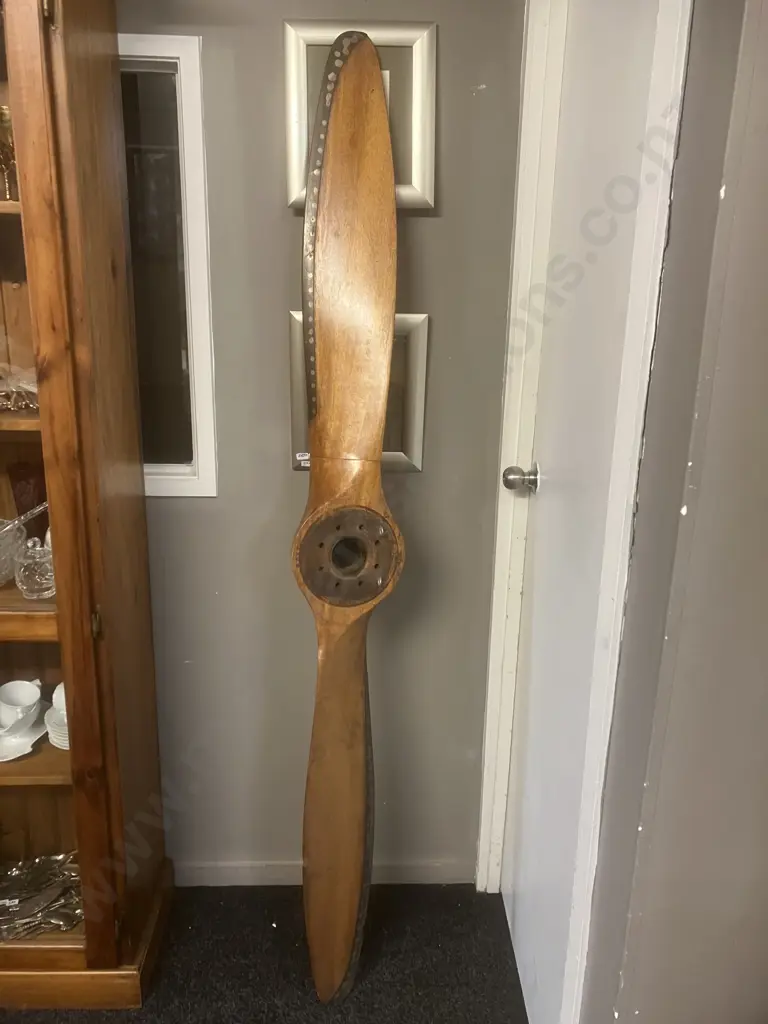 Vintage Wooden Aeroplane Propeller. L192.5cm Image 1++