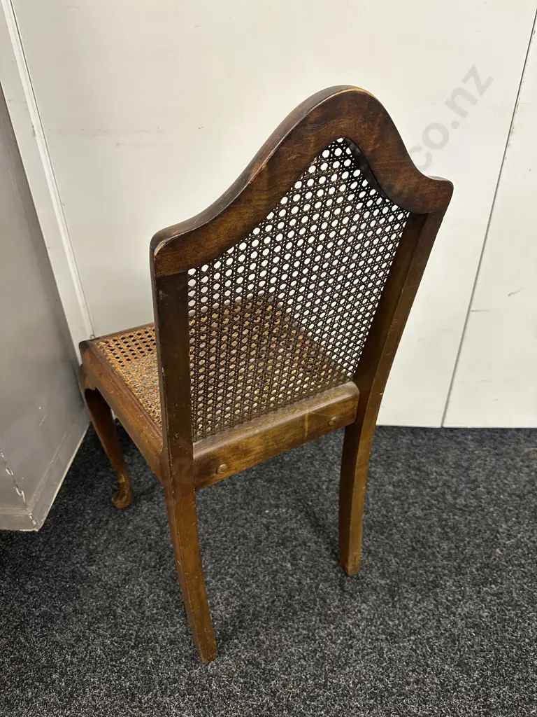 Vintage French Provincial Cane Filled Chair Cabriole Legs Image 1++
