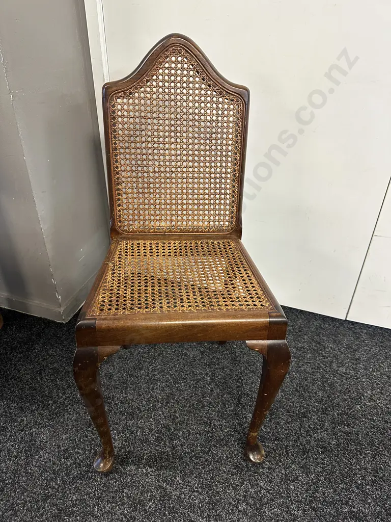 Vintage French Provincial Cane Filled Chair Cabriole Legs Image 1++