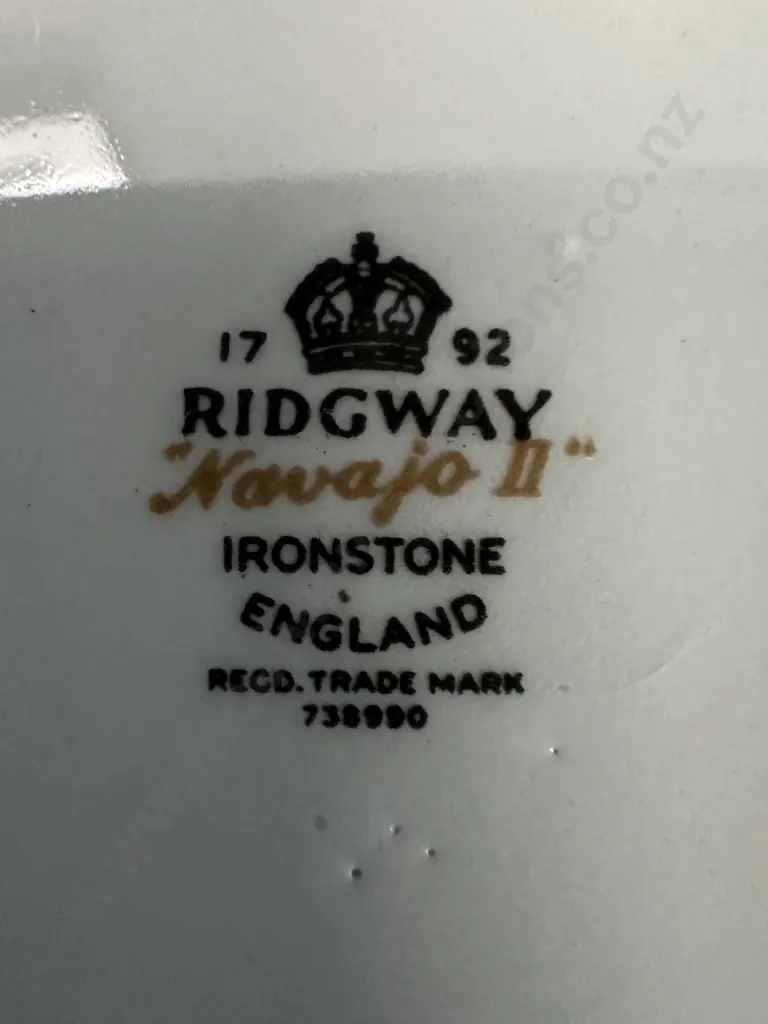 Vintage Ridgway Ironstone Coffee Pot Navajo II Pattern H26cm. Image 1++
