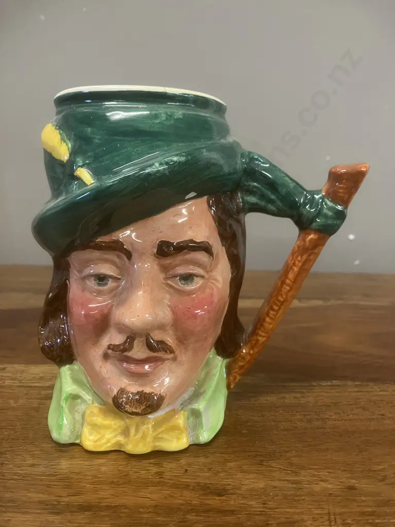Robin Hood Hand Painted Lancaster & Sandland Ware Character Toby Mug England Image 1++