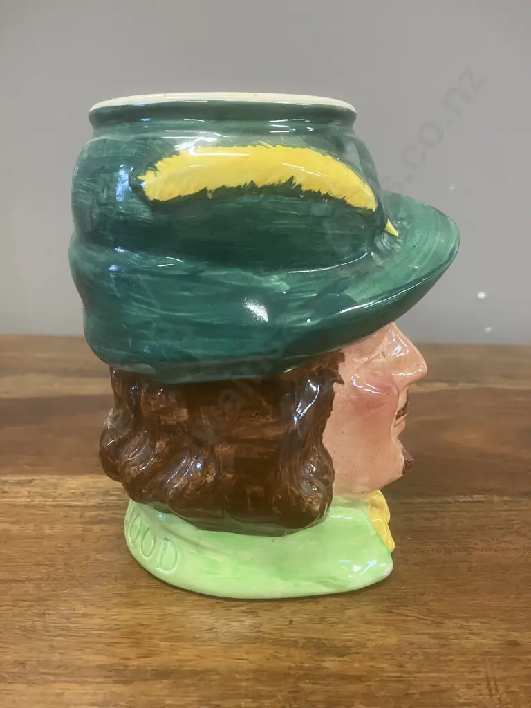 Robin Hood Hand Painted Lancaster & Sandland Ware Character Toby Mug England Image 1++