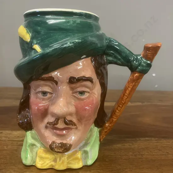 Robin Hood Hand Painted Lancaster & Sandland Ware Character Toby Mug England
