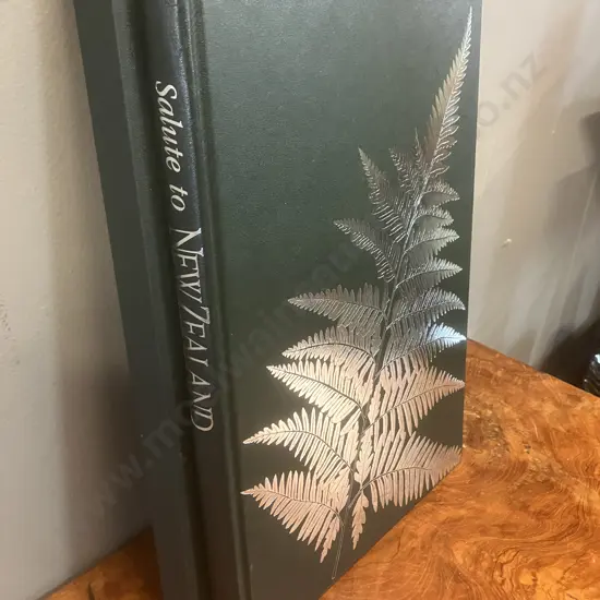Salute to New Zealand Signed Sir Leonard Thornton Limited Edition 369 of 500. 1989 Hardcover With Cardboard Sleeve