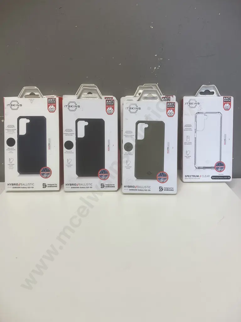 ItSkins Hybrid Ballistic & Spectrum Clear Cases x 9 - Samsung Galaxy S22 + 5G Image 1++