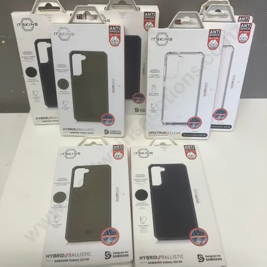 ItSkins Hybrid Ballistic & Spectrum Clear Cases x 8 - Samsung Galaxy S22 5G