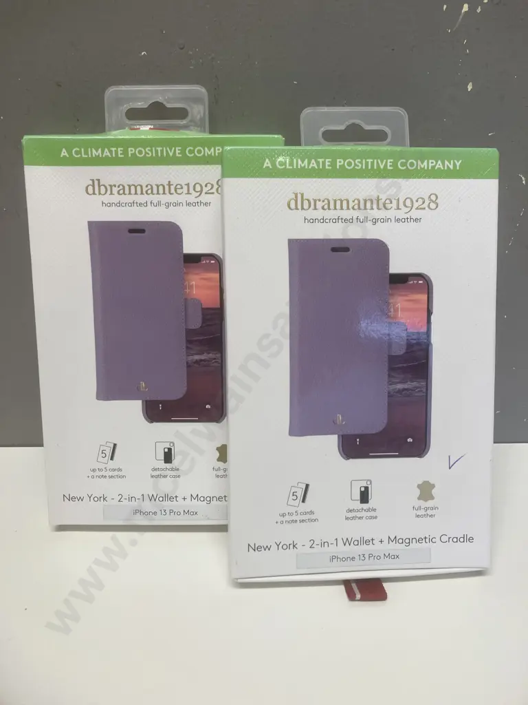 Pair of dbramante1928 New York-2-In-1 Wallet & Magnetic Cradle - iPhone 13 Pro Max Image 1++