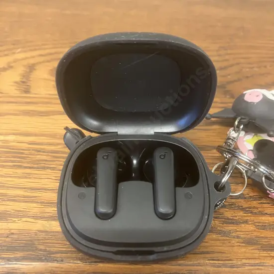 Anker Soundcore Wireless Earbuds With a Sanrio Kurimo Soft Silicone Case With Keychain