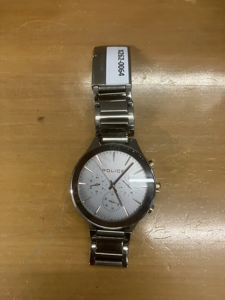 POLICE Mens Gifford Rose Gold Dial Gunmetal Watch Image 1++