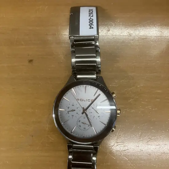 POLICE Mens Gifford Rose Gold Dial Gunmetal Watch