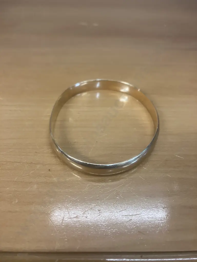 9ct Stamped Gold Bangle (27g) Image 1++
