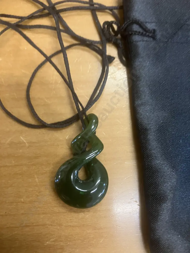Greenstone Pendants x 2 Image 1++