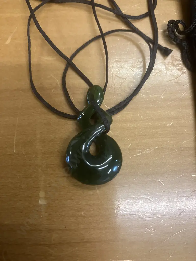 Greenstone Pendants x 2 Image 1++