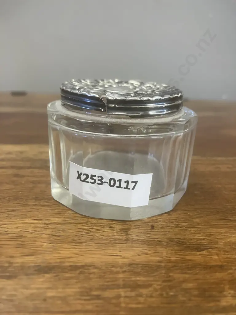 Antique Silver Mounted Vanity Jar (AF) Hallmarked? Image 1++