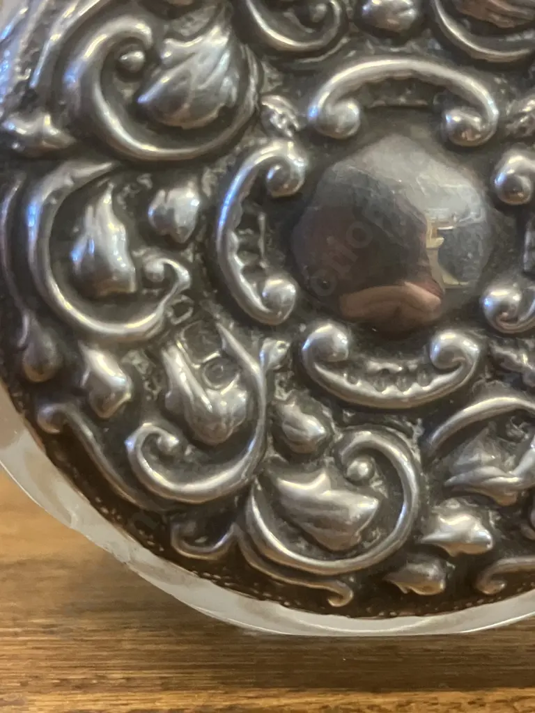 Antique Silver Mounted Vanity Jar (AF) Hallmarked? Image 1++