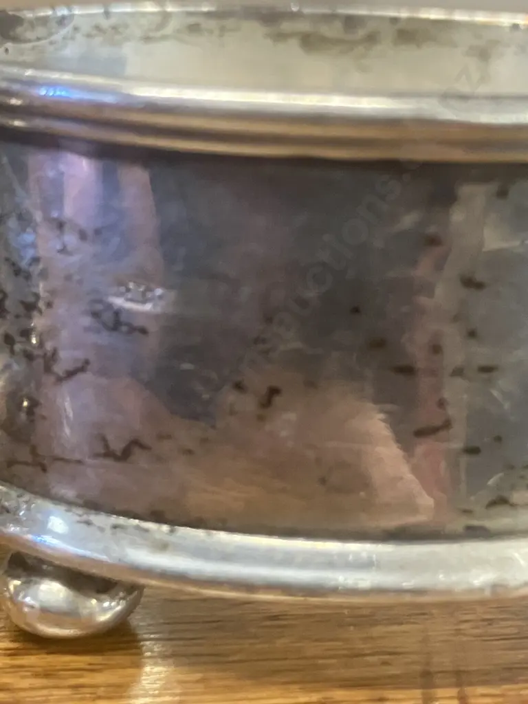 G.M.Co (Birmingham) Sterling Silver? Salt Jar Outers (Faded Hallmarks) (36g) Image 1++