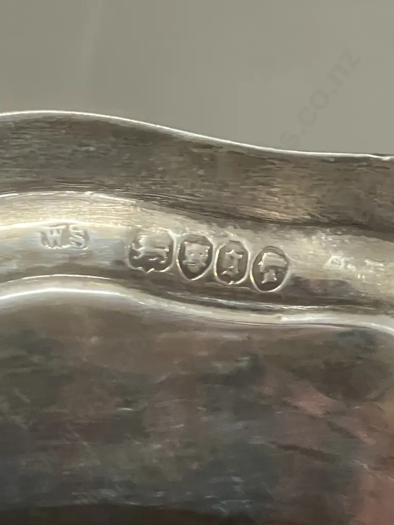 Antique Victorian Sterling Silver Salver Hallmarked 'W S' London 1862. Dia 25cm (615g) Image 1++
