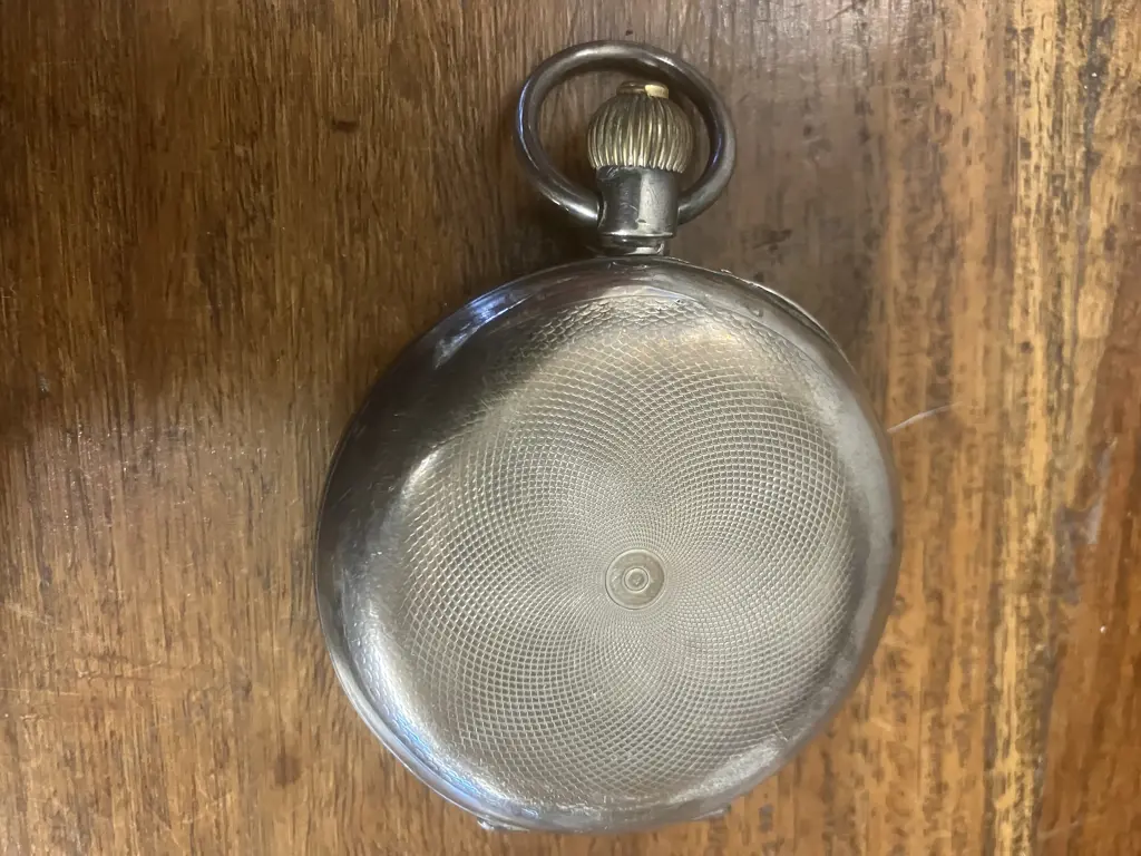 Antique Full Hunter Pocket Watch by W. Hyde Eltham NZ, Swiss Silver (0.935 With 3 Bears Hallmark) Watch Case Image 1++