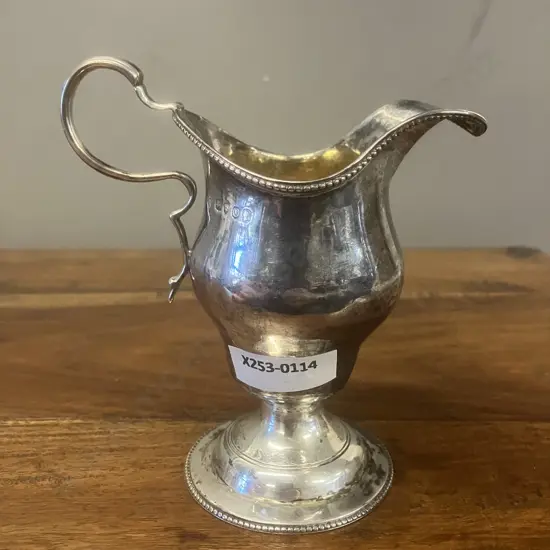 Victorian Antique Sterling Silver Cream Jug by Walter Morrisse London Hallmarked 1849 (127g)