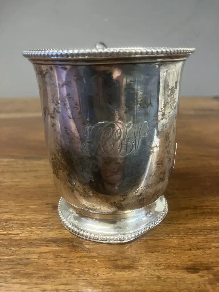 Victorian Antique Sterling Silver Christening Mug by Edward & John Barnard London Hallmarked 1855 (124g) Image 1++