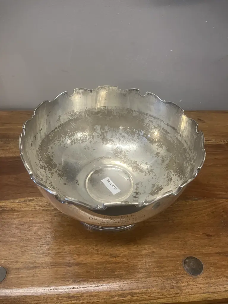 James Dixon & Sons Ltd Sterling Silver Punch Bowl, Sheffield 1927, Hallmarked. 13 x 20cm (593g) Image 1++