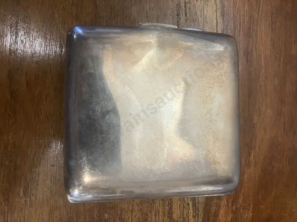 Antique Sterling Silver Cigarette Case by Harman Brothers Birmingham Hallmarked 1935 (84g) Image 1++