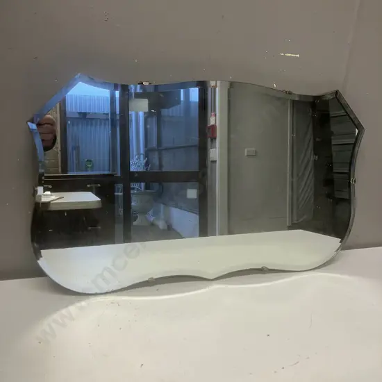 Vintage Shield Shape Wall Mirror. 35 x 60.5cm