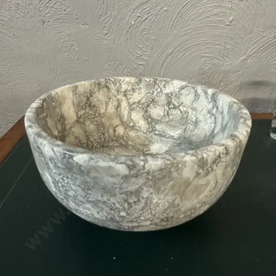 Round Marble Style Bowl
