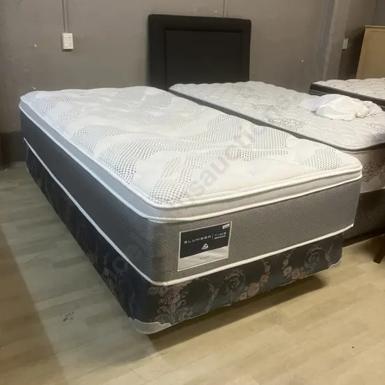 King Single Slumber Time Life Style Plush Mattress On Slighty Smaller Base