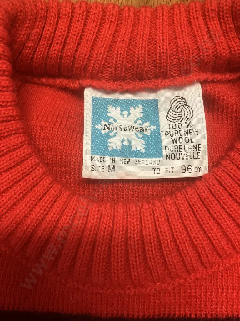 100% Wool Jersey - Norsewear NZ Size M Image 1++