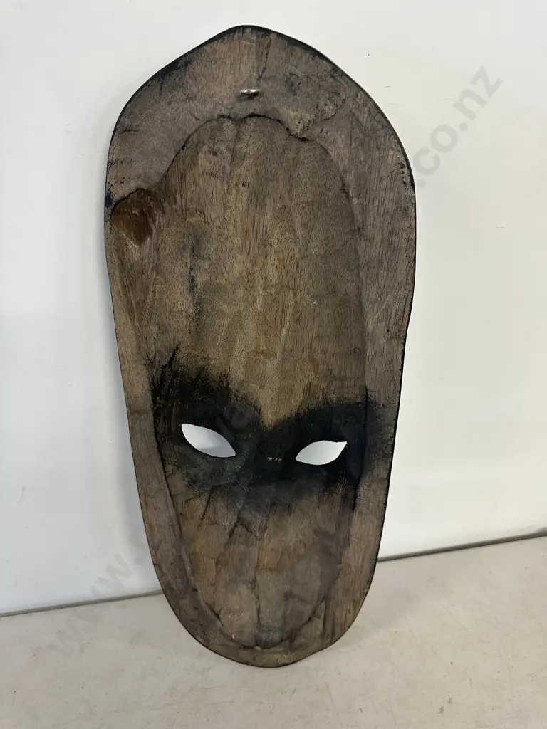 Black Decorative Hand Carved Tribal Mask H50cm Image 1++