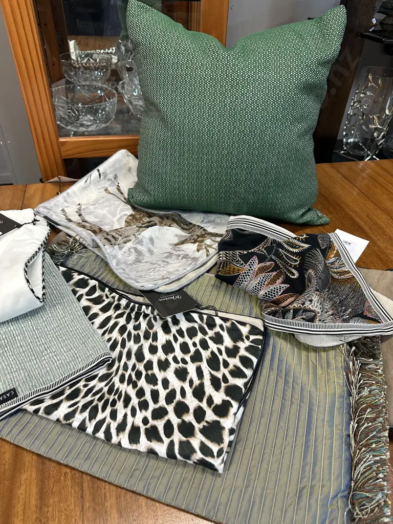 Selection Of Designer Cushion Covers & Green Designer Cushion Image 1++