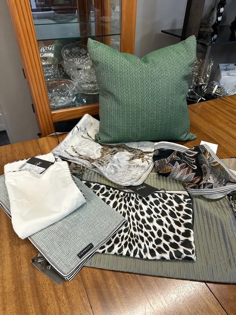 Selection Of Designer Cushion Covers & Green Designer Cushion Image 1++