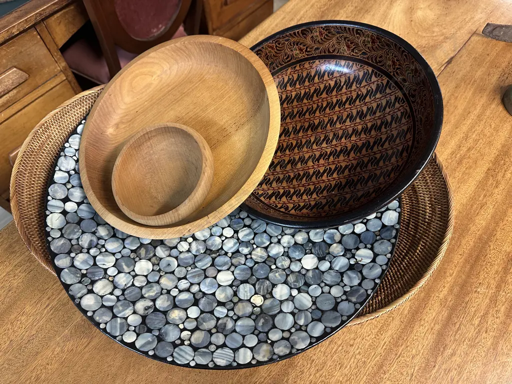 Selection Of Wooden & Cane Ware Image 1++