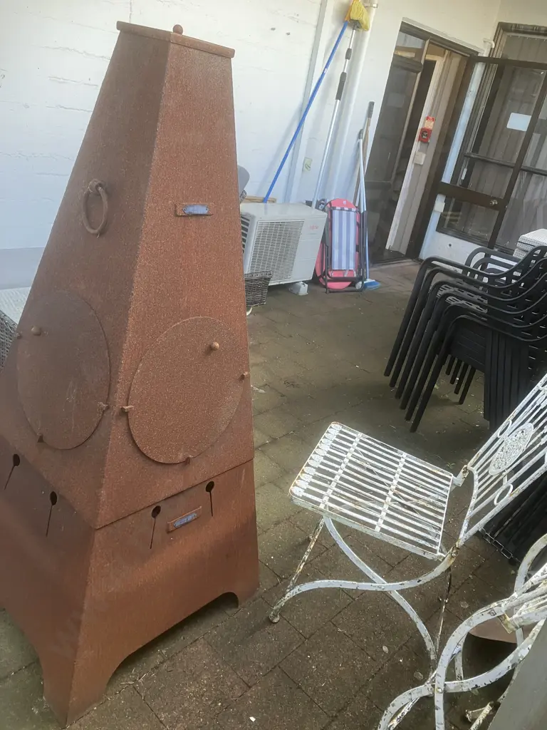 FIREPITS UK Chiminea 2 in 1 Fire Pit. 3mm Steel. 145 x 65cm Image 1++