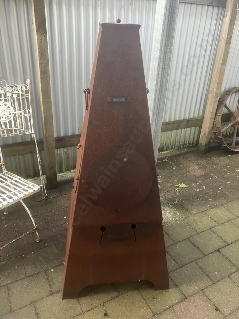 FIREPITS UK Chiminea 2 in 1 Fire Pit. 3mm Steel. 145 x 65cm Image 1++