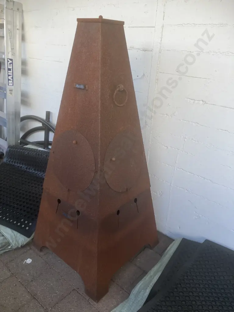 FIREPITS UK Chiminea 2 in 1 Fire Pit. 3mm Steel. 145 x 65cm Image 1++