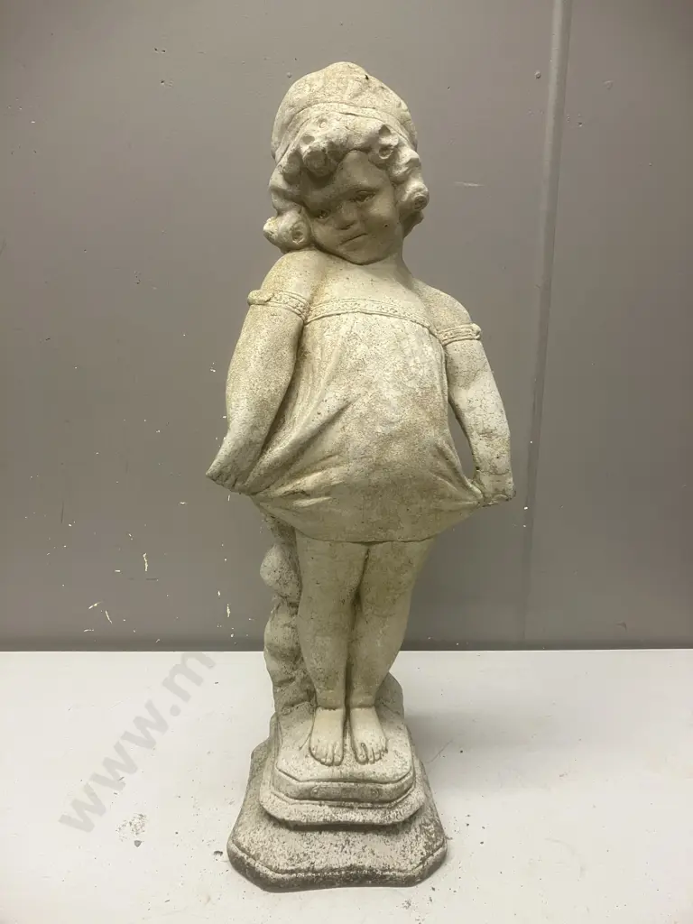 Concrete Girl Statue. H58cm Image 1++