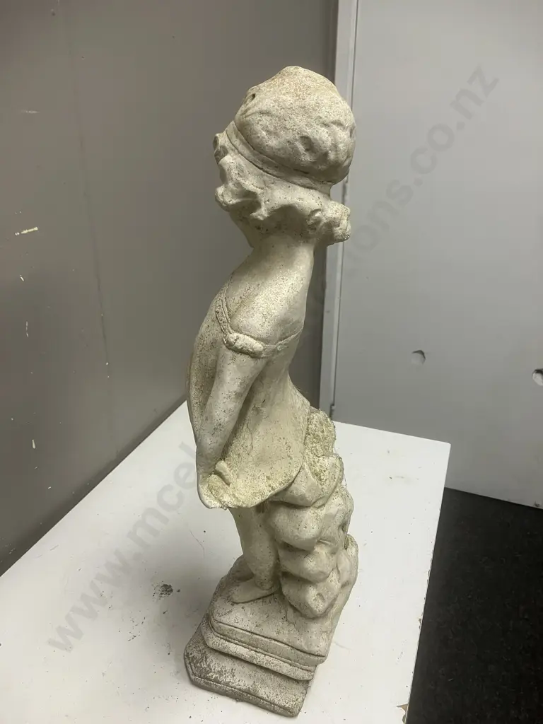 Concrete Girl Statue. H58cm Image 1++