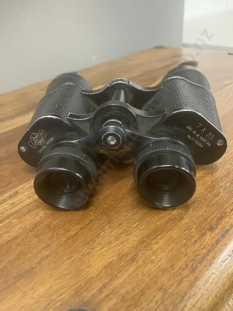 Vintage Carton Japanese Binoculars 7 x 35, Coated Optics #574284 Image 1++