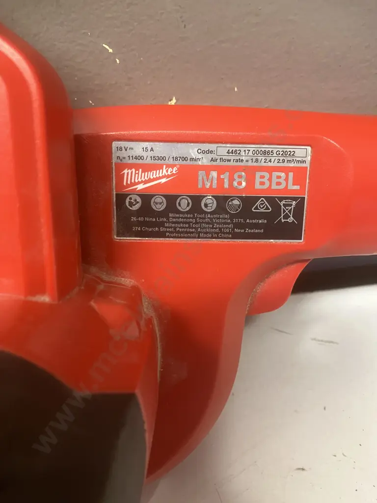 Milwaukee 18V M18 BBL Cordless Compact Blower - Skin Only Image 1++