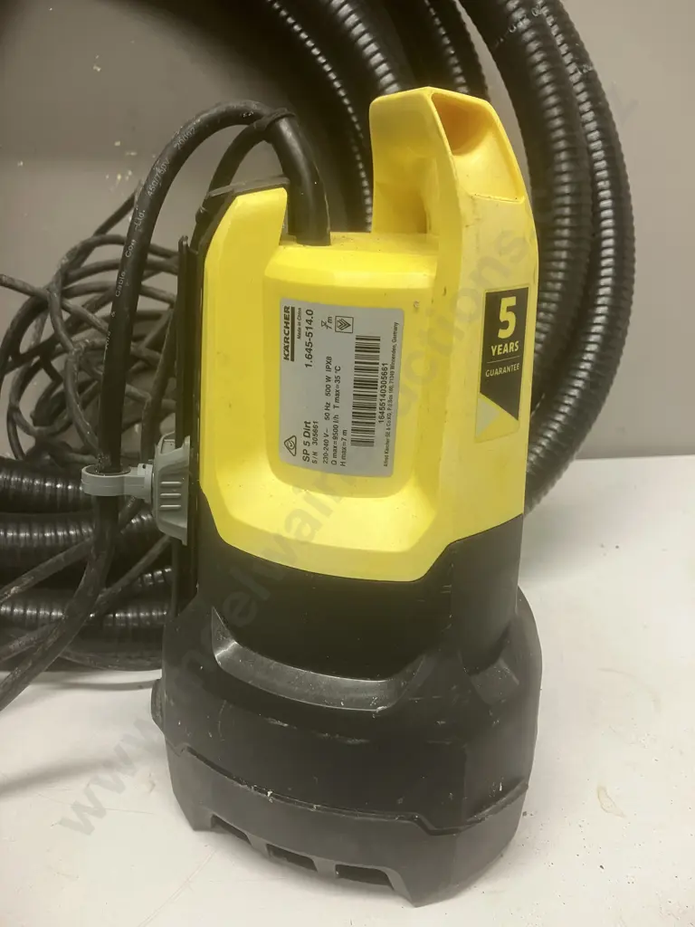 Karcher Submersible Dirty Water Pump SP 5 Dirt With Manual & Hose Image 1++