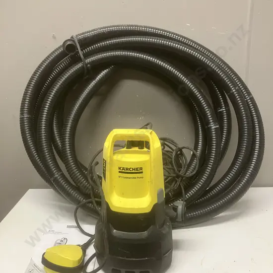 Karcher Submersible Dirty Water Pump SP 5 Dirt With Manual & Hose