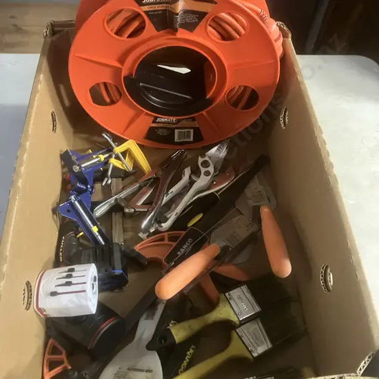 Box Lot Extension Lead, Storage Reel, Tools, Clamps, Brushes Etc