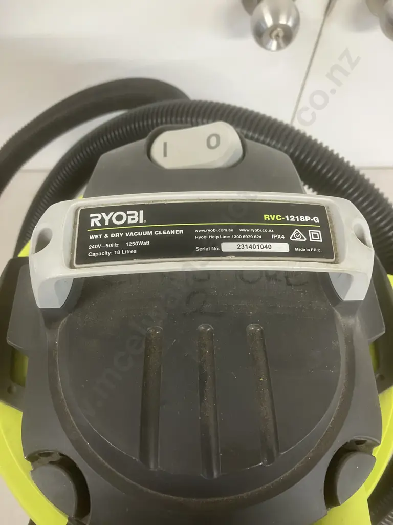 Ryobi Wet & Dry Vacuum Cleaner RVC-1218P-G(Hose Only - No Wand Or Floor Tool) Image 1++