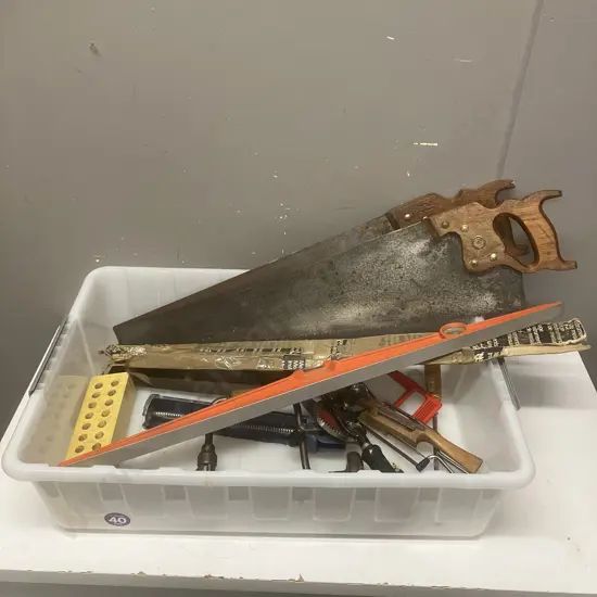 Tools - Disston & Kanzo Saws, BMI Spirit Level, Etc